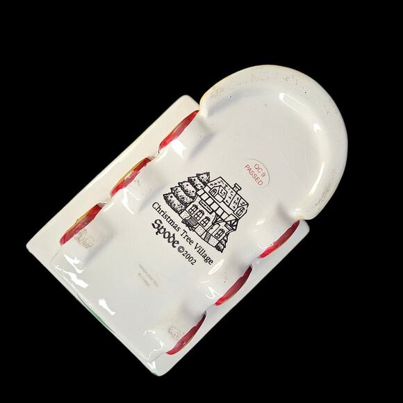 Spode Covered Candy Dish Train‎ Engine Ceramic 2002 Christmas Tree Village READ - Picture 7 of 11